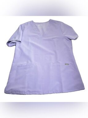 FIGS Casma 3 Pocket Scrub Top Lavender Dew Large Technical Collection FW1100